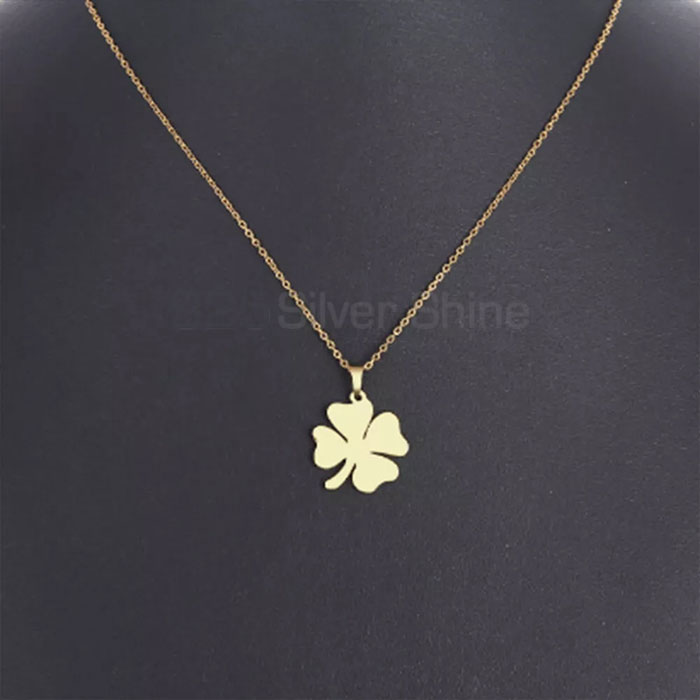 Handmade Sterling Silver Clover Minimalist Necklace Jewelry CFMN38_2