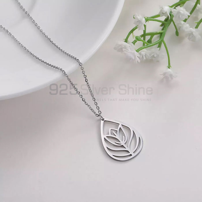 Handmade Sterling Silver Flower Minimalist Necklace FWMN215_0