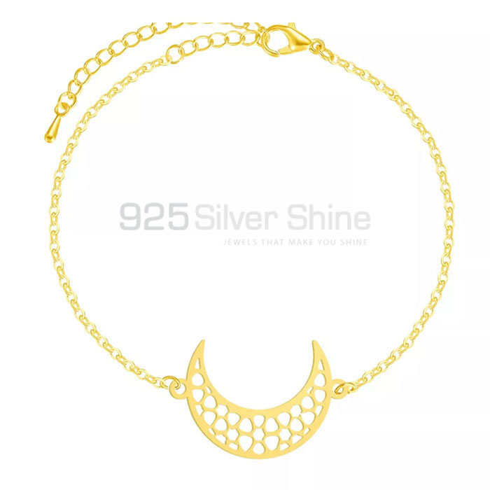 Handmade Sterling Silver Moon Minimalist Bracelet MOMB375