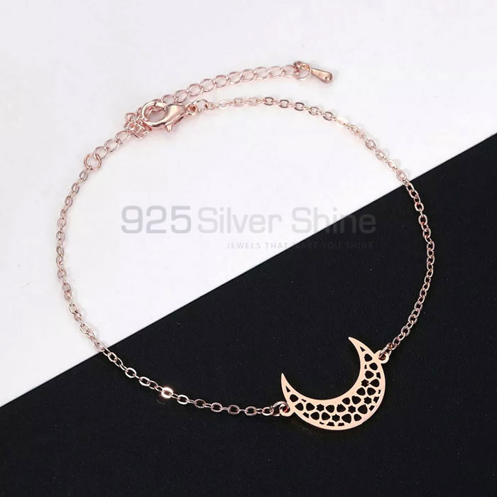 Handmade Sterling Silver Moon Minimalist Bracelet MOMB375_4