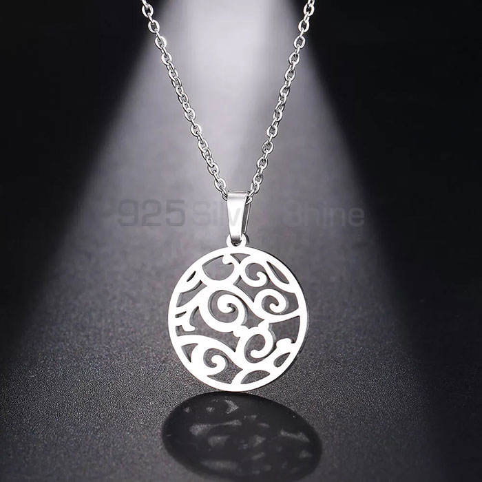 Handmade Sterling Silver Necklace Pendant Jewelry FGMN177_1