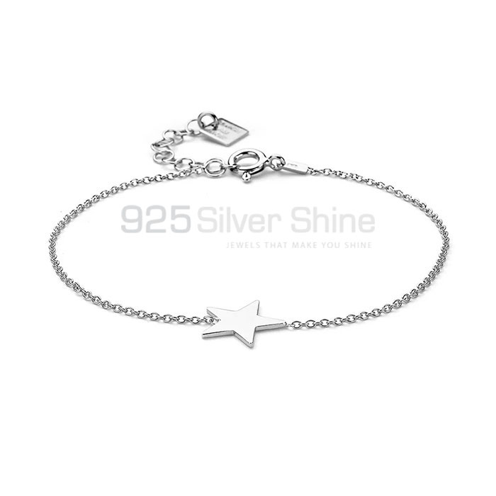 Handmade Sterling Silver Star Charm Minimalist Bracelet STMR479