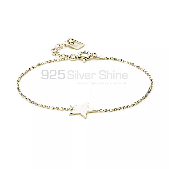 Handmade Sterling Silver Star Charm Minimalist Bracelet STMR479_0
