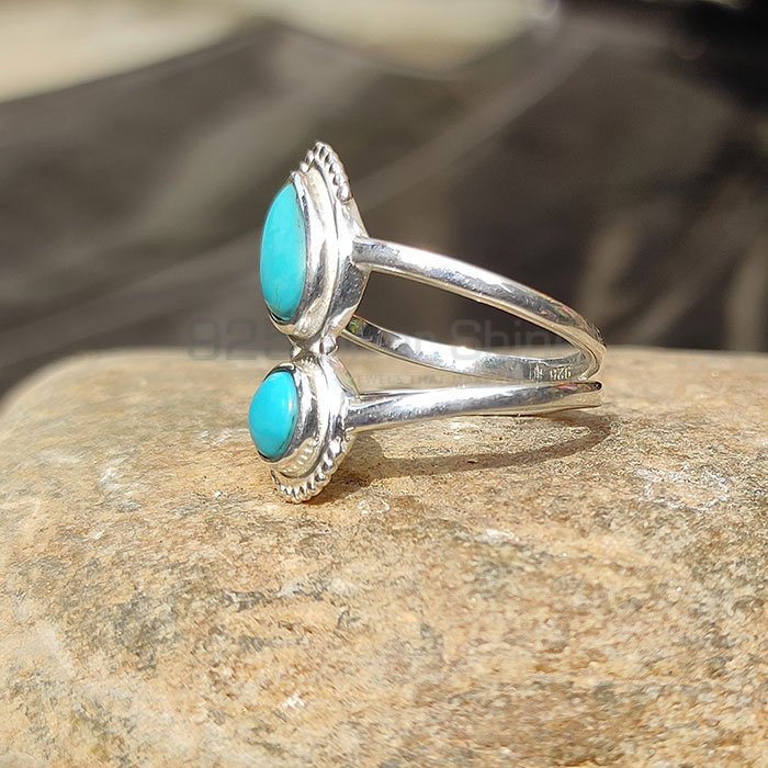 Stunning Turquoise Gemstone Ring In 925 Sterling Silver Jewelry SSR89-2_1