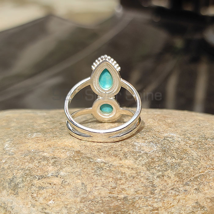 Stunning Turquoise Gemstone Ring In 925 Sterling Silver Jewelry SSR89-2_2