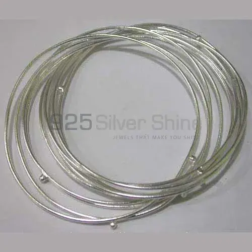 Handmade Wire Sterling Silver Bangle Jewelry 925SSB372