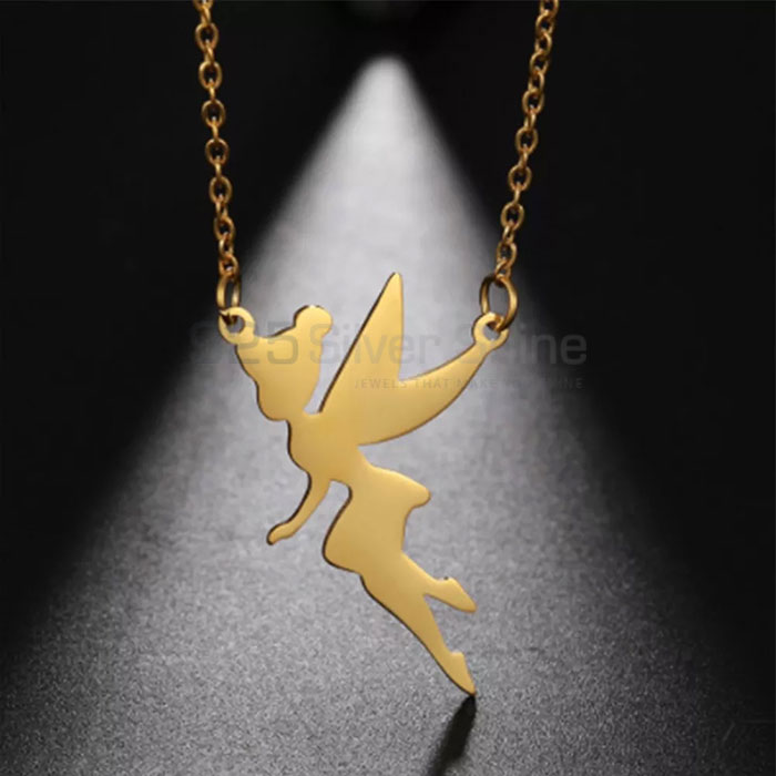 Handmade 925 Silver Angel Wings Necklace For Women's AWMN08