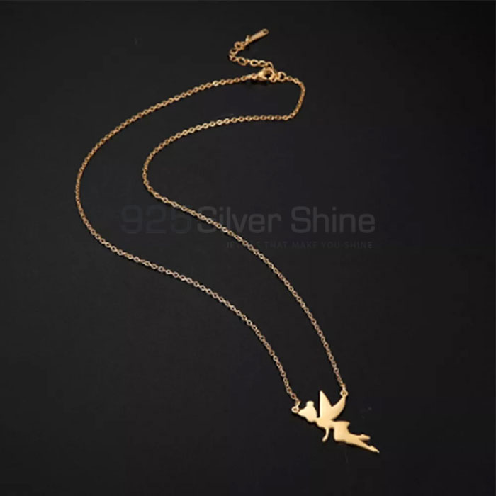 Handmade 925 Silver Angel Wings Necklace For Women's AWMN08_0
