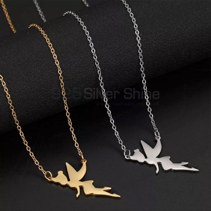 Handmade 925 Silver Angel Wings Necklace For Women's AWMN08_3