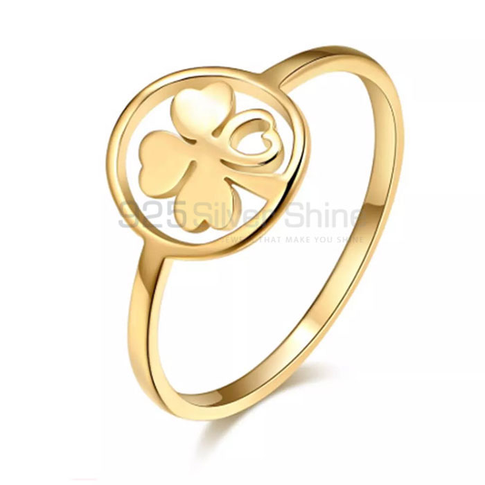 Handmade Clover Minimalist Ring In 925 Sterling Silver CFMR33