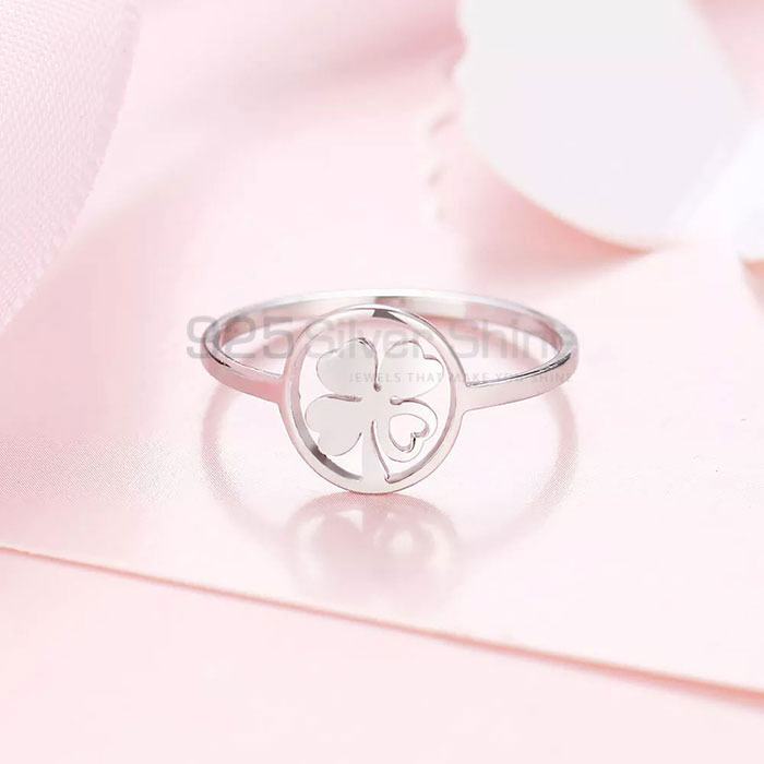 Handmade Clover Minimalist Ring In 925 Sterling Silver CFMR33_1