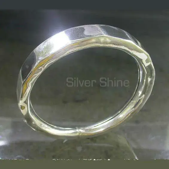 Handmade Solid Silver Plain Cuff Bangle Or Bracelets Jewelry 925SSB339