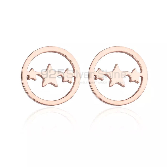 Handmade Three Star Minimalist 925 Silver Earring Jewelry STME491_1