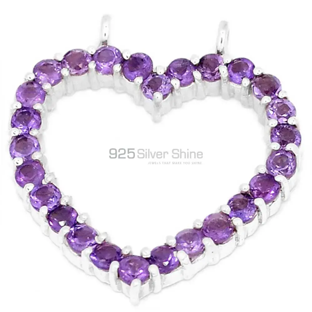 High Quality 925 Fine Silver Pendants Suppliers In Amethyst Gemstone Jewelry 925SP271-1_0