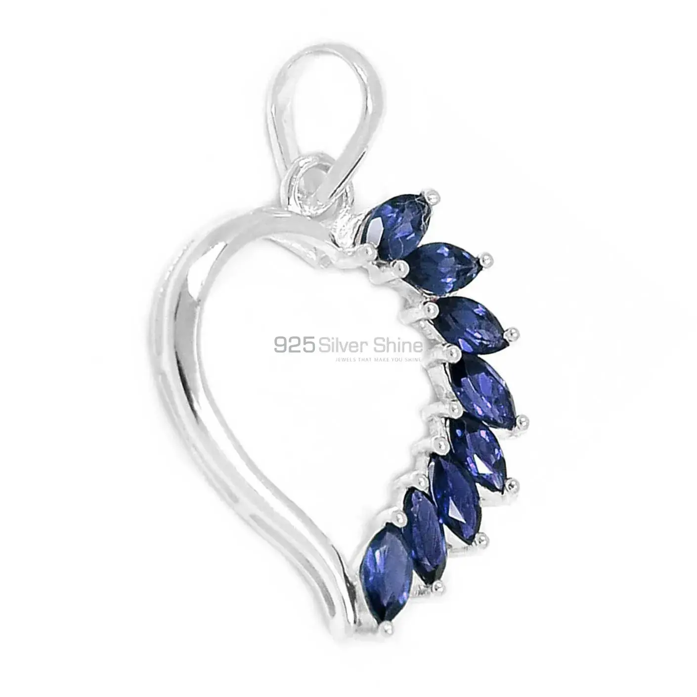 High Quality 925 Fine Silver Pendants Suppliers In Iolite Gemstone Jewelry 925SSP304-3_0