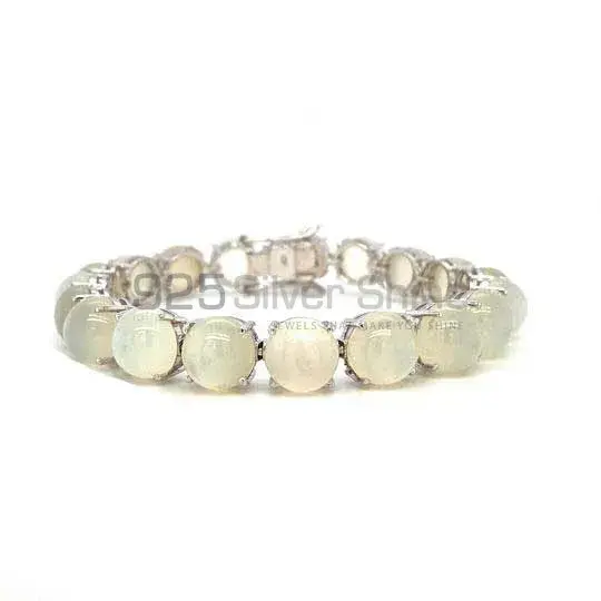 High Quality 925 Fine Silver Tennis Bracelets Suppliers In Opal Gemstone Jewelry 925SB214