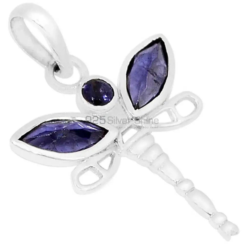 925 Solid Silver Pendants In Iolite Gemstone Jewelry 925SSP324-4