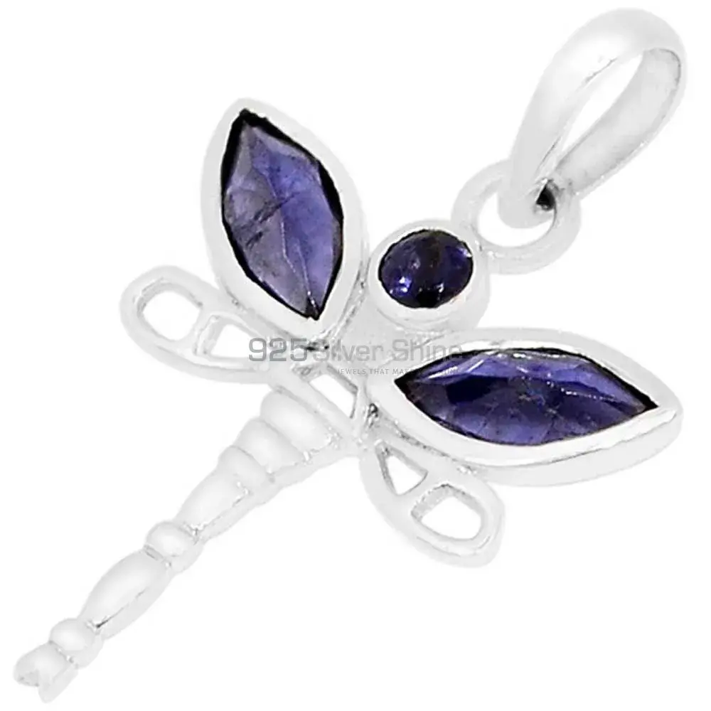 High Quality 925 Solid Silver Pendants In Iolite Gemstone Jewelry 925SSP324-4_0
