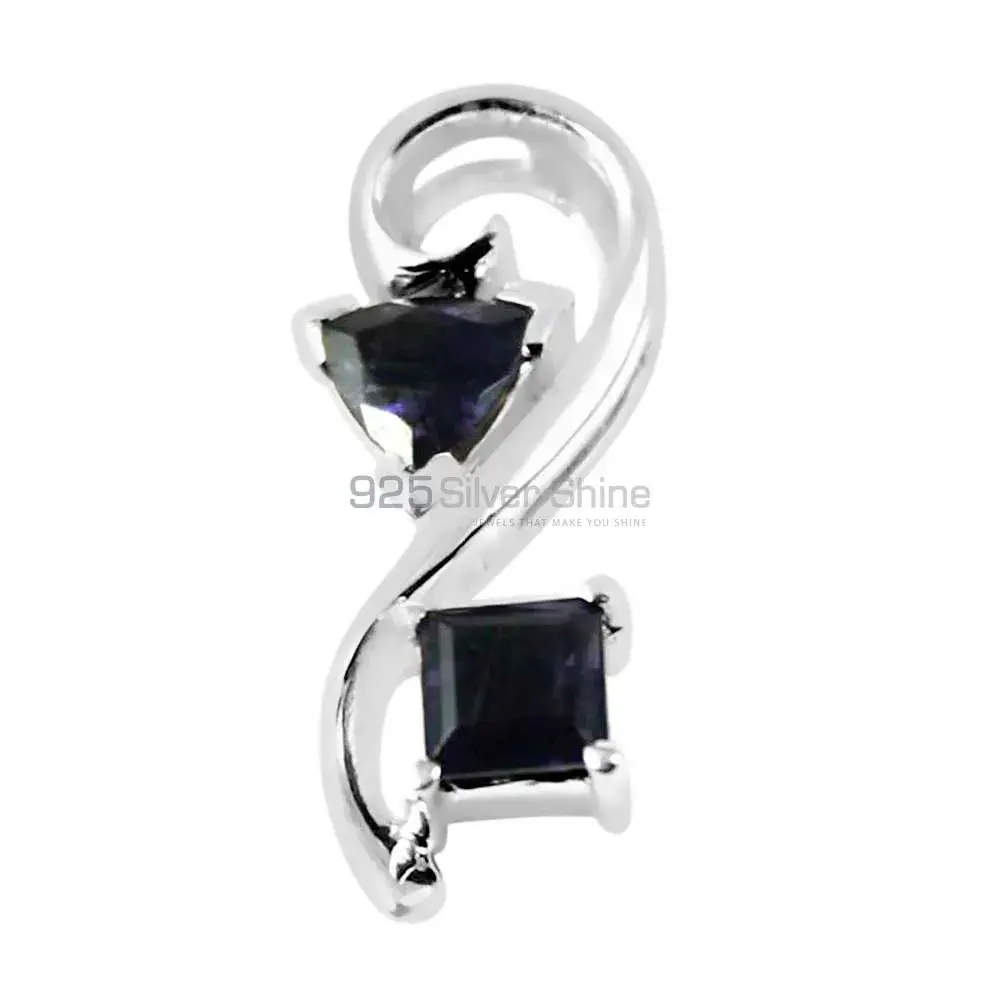 High Quality 925 Solid Silver Pendants Exporters In Iolite Gemstone Jewelry 925SP253-7_0