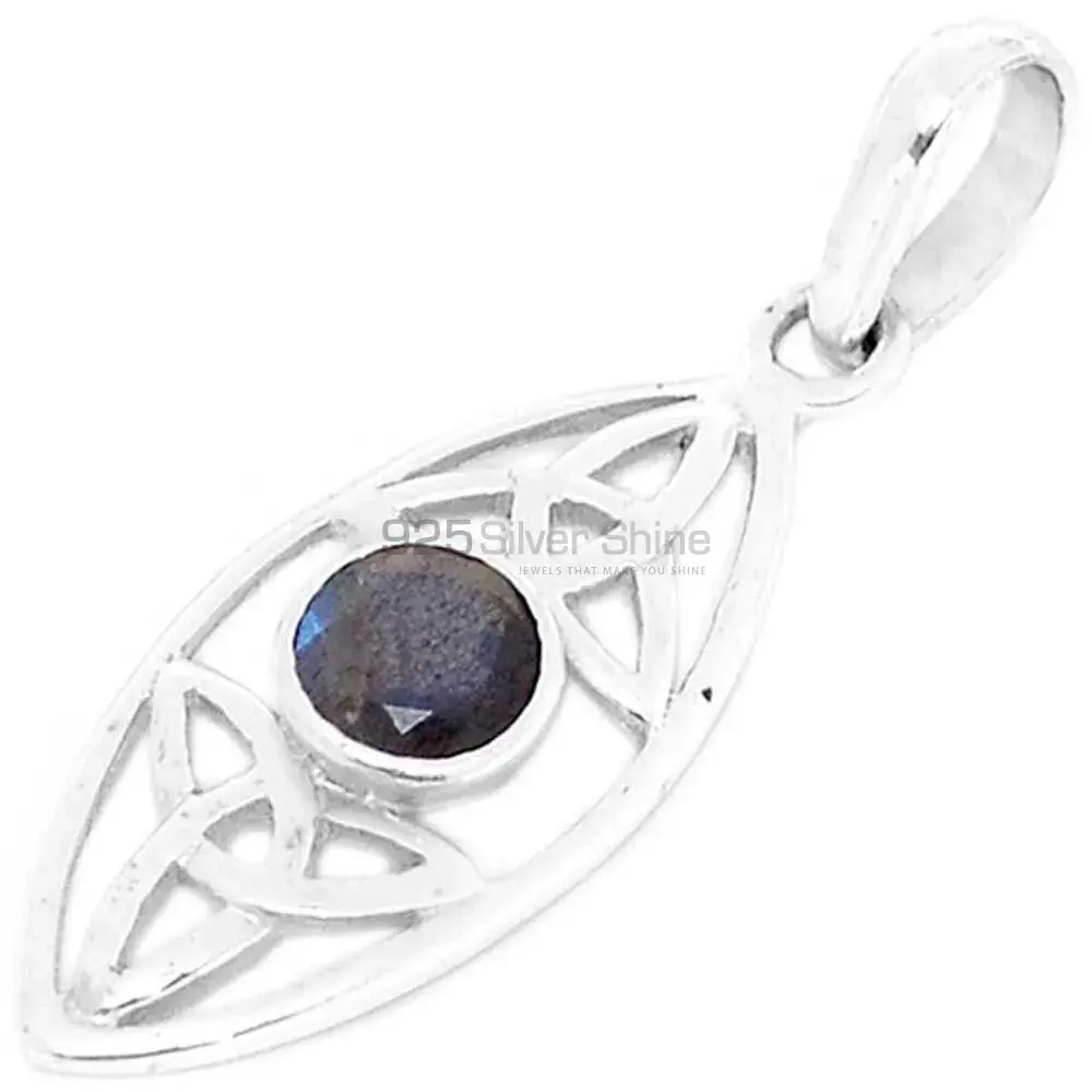 925 Solid Silver Pendants In Labradorite Gemstone Jewelry 925SP290-1_0