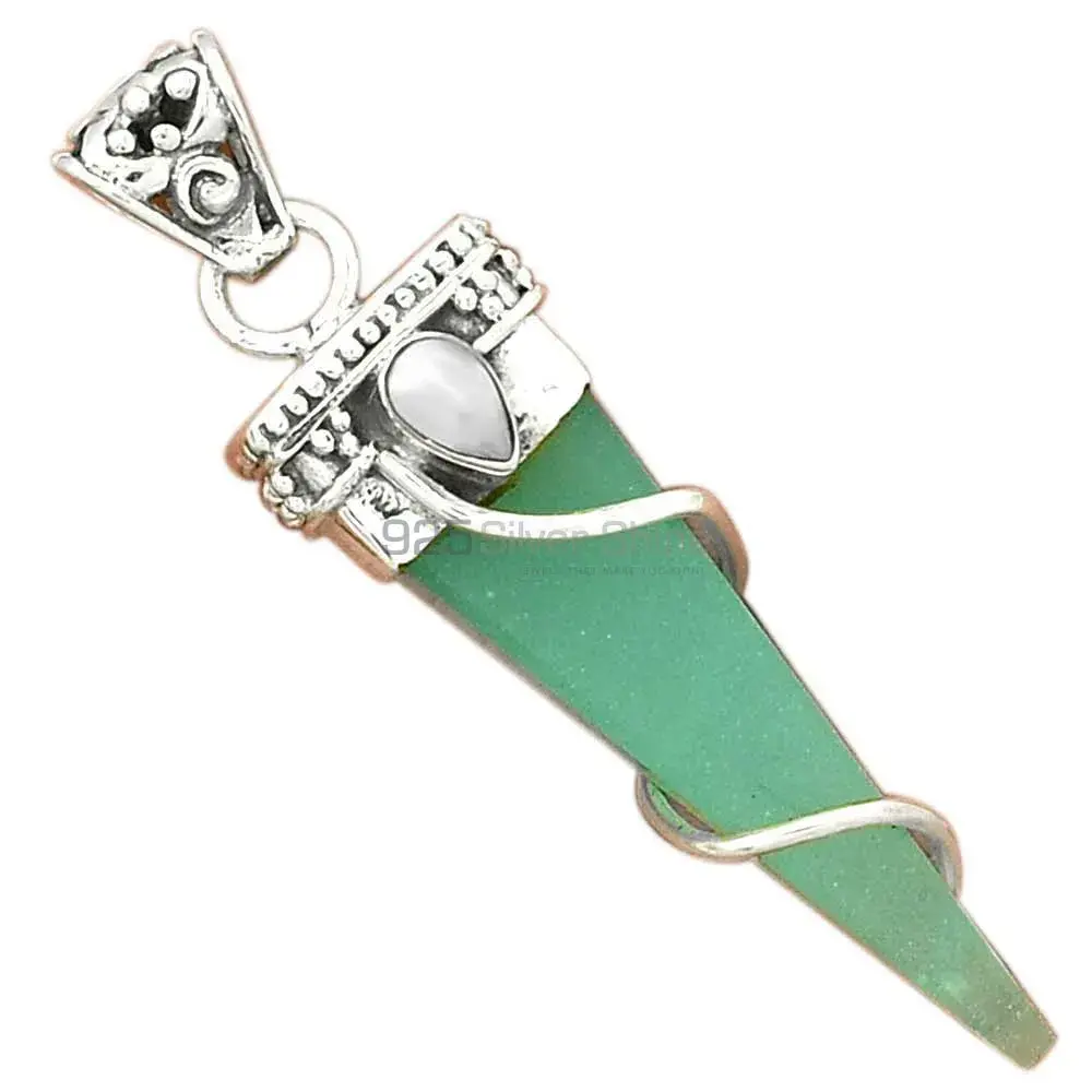 925 Solid Silver Pendants In Multi Gemstone Jewelry 925SP35-2_0