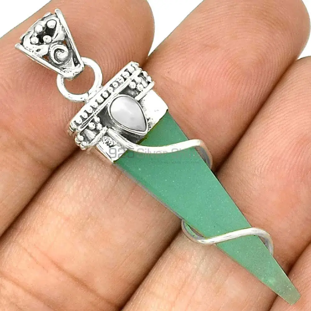 925 Solid Silver Pendants In Multi Gemstone Jewelry 925SP35-2_1