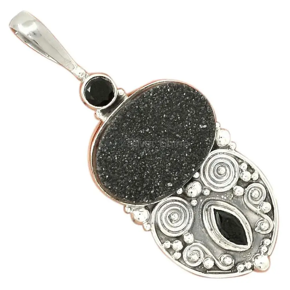 925 Solid Silver Pendants In Multi Gemstone Jewelry 925SP63-2_0