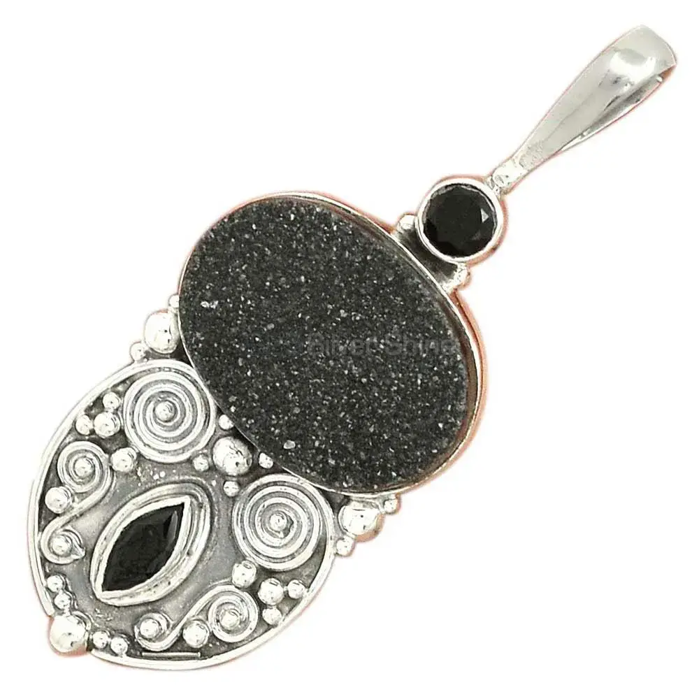 925 Solid Silver Pendants In Multi Gemstone Jewelry 925SP63-2_1