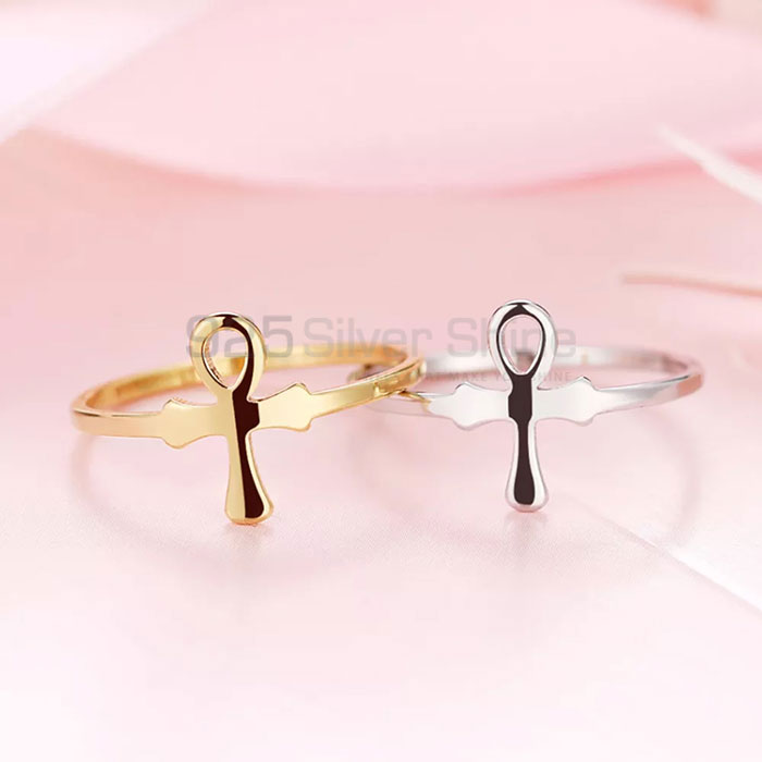925 Sterling Silver Cross Ring CRMR80_1