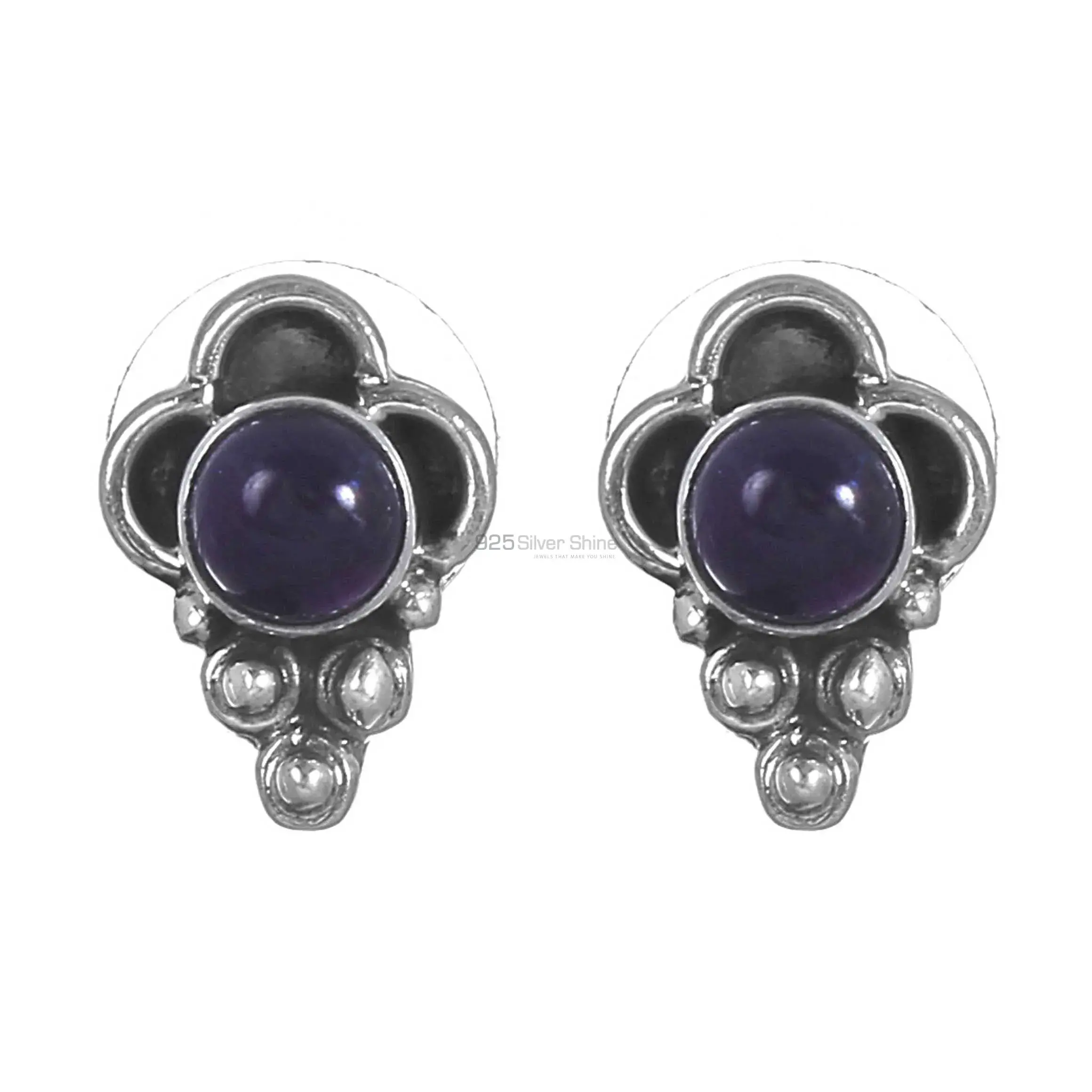 925 Sterling Silver Earrings In Lapis Gemstone Jewelry 925SE266_0