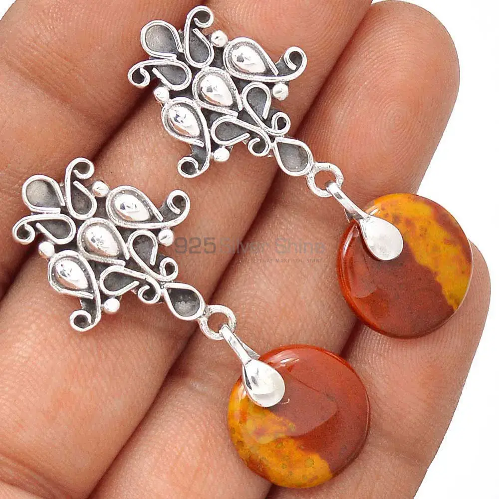 High Quality 925 Sterling Silver Earrings In Mookaite Gemstone Jewelry 925SE2060_0