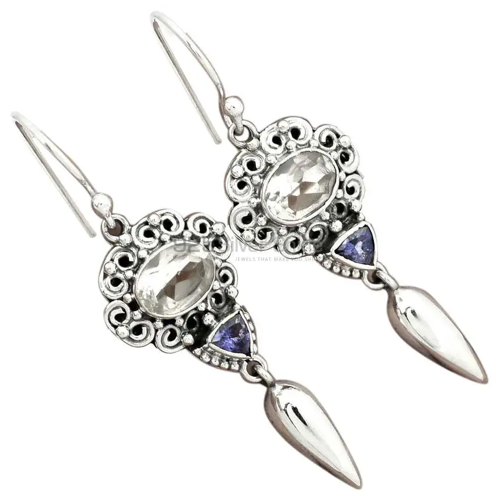925 Sterling Silver Earrings In Multi Gemstone Jewelry 925SE2455_2