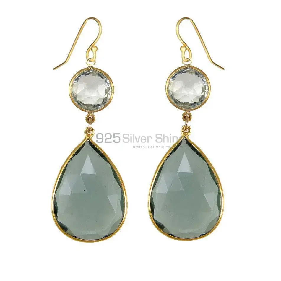 925 Sterling Silver Earrings In Quartz Gemstone Jewelry 925SE1880_0