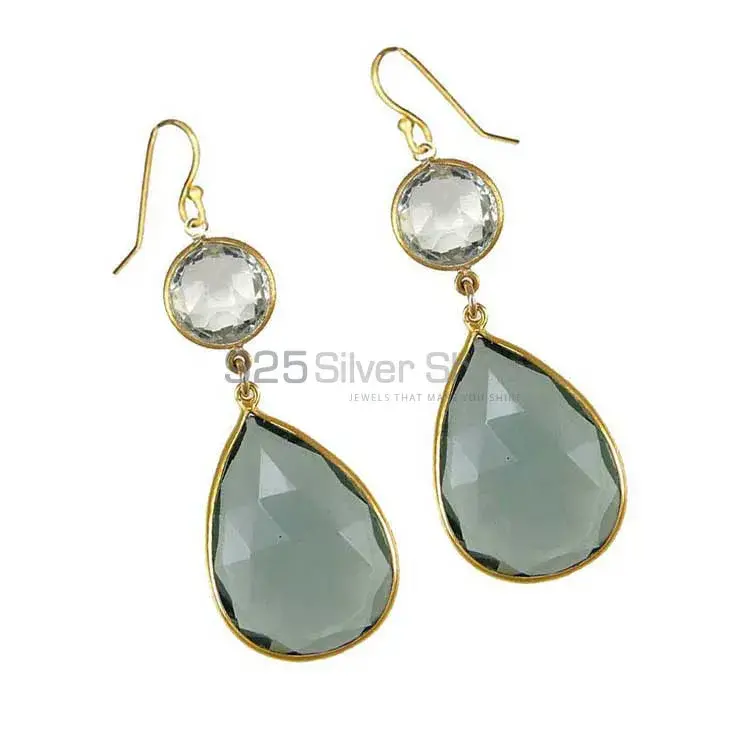 High Quality 925 Sterling Silver Earrings In Quartz Gemstone Jewelry 925SE1880_0