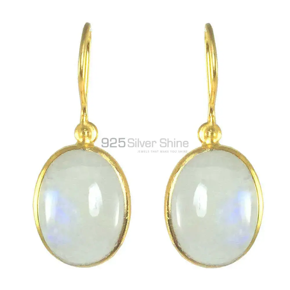 High Quality 925 Sterling Silver Earrings In Rainbow Moonstone Jewelry 925SE1363