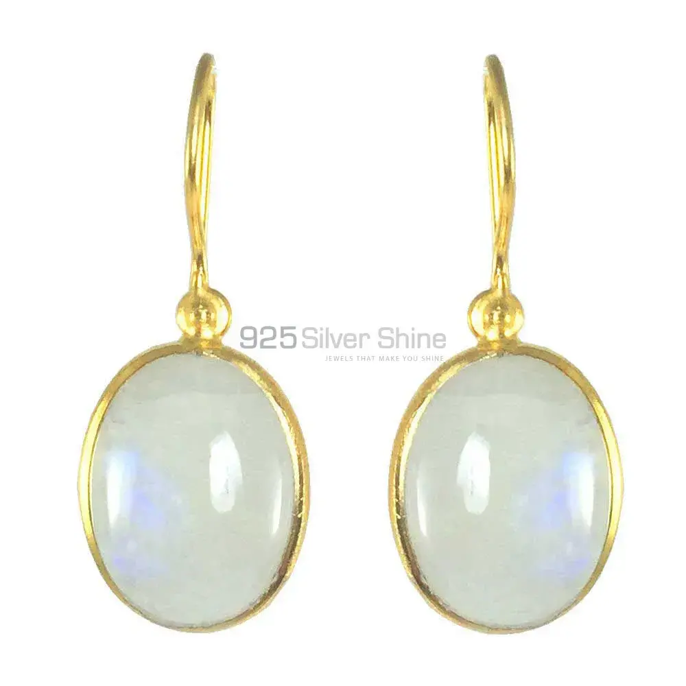 925 Sterling Silver Earrings In Rainbow Moonstone Jewelry 925SE1363_0
