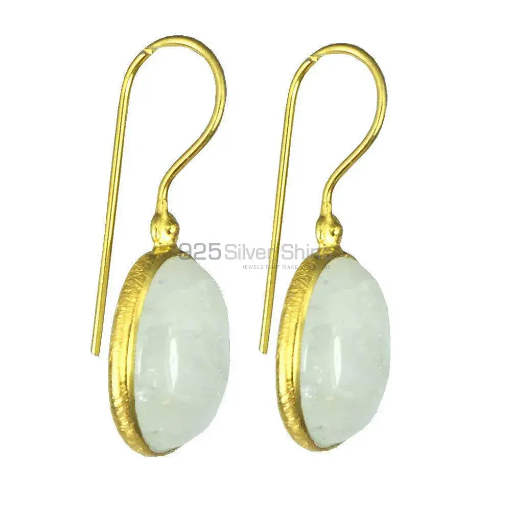High Quality 925 Sterling Silver Earrings In Rainbow Moonstone Jewelry 925SE1363_0