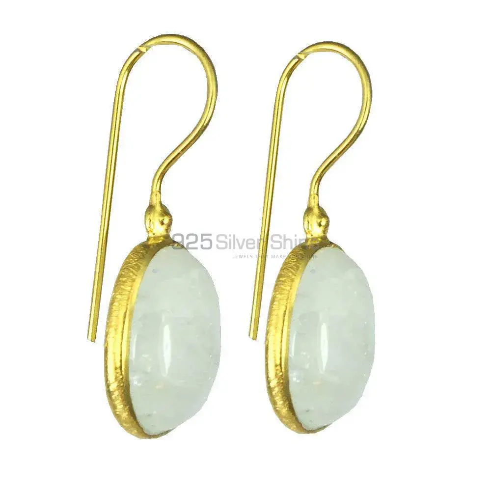 925 Sterling Silver Earrings In Rainbow Moonstone Jewelry 925SE1363_1
