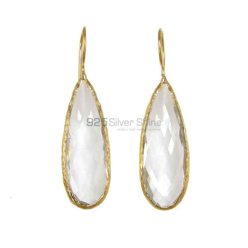 925 Sterling Silver Handmade Earrings In Crystal Gemstone Jewelry 925SE1962_0