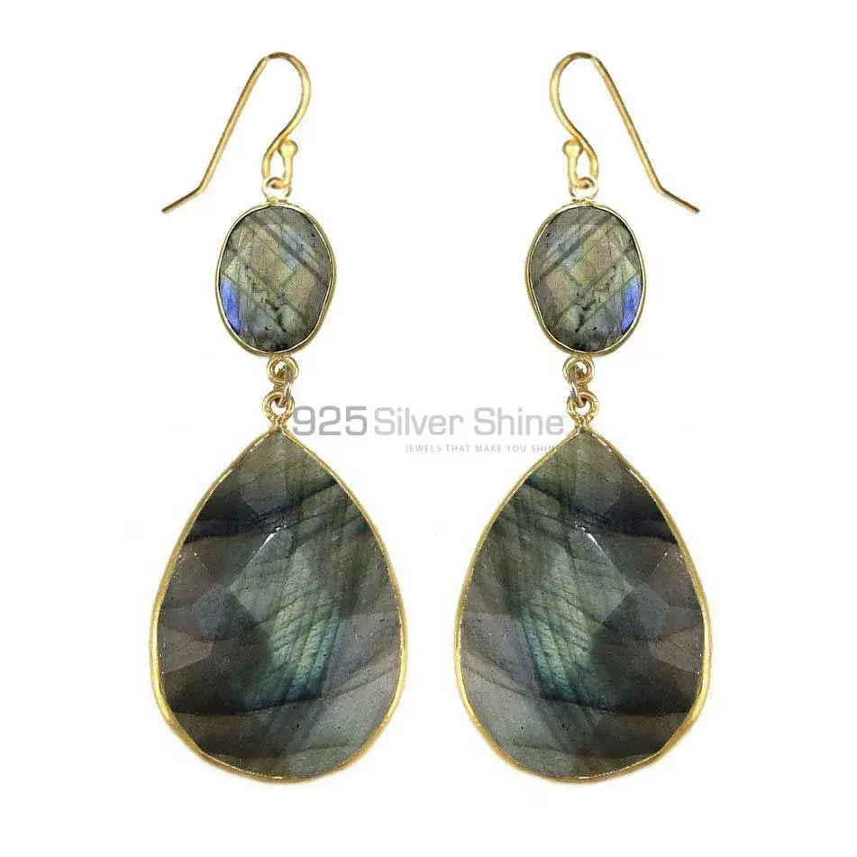 925 Sterling Silver Handmade Earrings In Labradorite Gemstone Jewelry 925SE1883_0