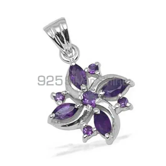 High Quality 925 Sterling Silver Handmade Pendants In Amethyst Gemstone Jewelry 925SP1381_0