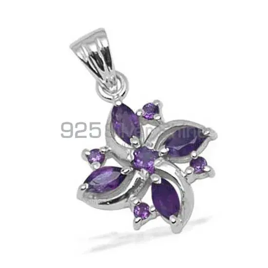925 Sterling Silver Handmade Pendants In Amethyst Gemstone Jewelry 925SP1381_0