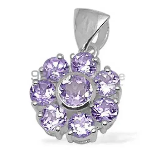 High Quality 925 Sterling Silver Handmade Pendants In Amethyst Gemstone Jewelry 925SP1431