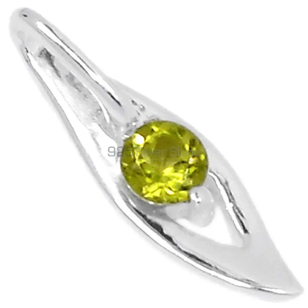 High Quality 925 Sterling Silver Handmade Pendants In Peridot Gemstone Jewelry 925SP280-1