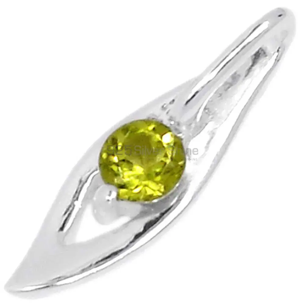925 Sterling Silver Handmade Pendants In Peridot Gemstone Jewelry 925SP280-1_0