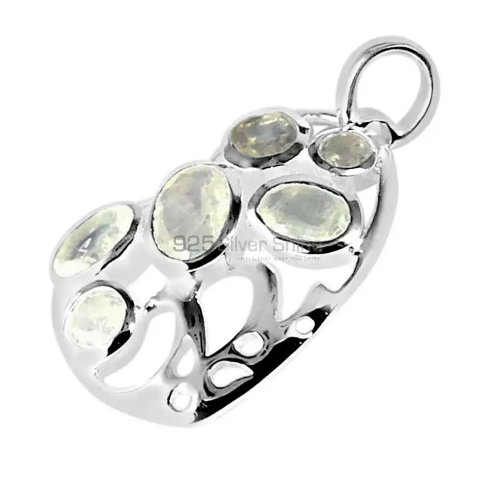 925 Sterling Silver Handmade Pendants In Rainbow Gemstone Jewelry 925SP230-6_1
