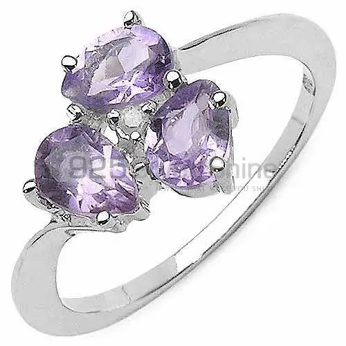 High Quality 925 Sterling Silver Handmade Rings In Amethyst Gemstone Jewelry 925SR3144