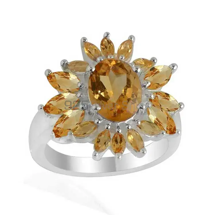 High Quality 925 Sterling Silver Handmade Rings In Citrine Gemstone Jewelry 925SR2108_0