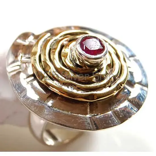 High Quality 925 Sterling Silver Handmade Rings In Dyed Ruby Gemstone Jewelry 925SR3790