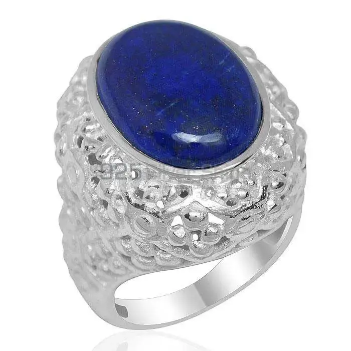 High Quality 925 Sterling Silver Handmade Rings In Lapis Gemstone Jewelry 925SR1950_0